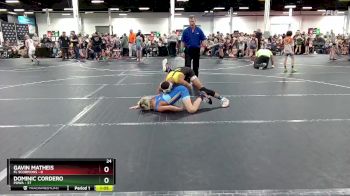 100 lbs Round 2 (4 Team) - Dominic Cordero, POWA vs Gavin Matheis, FL Scorpions