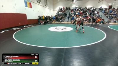 138 lbs Champ. Round 1 - Keltson Cherry, Rock Springs vs Cyrus Tolman, Star Valley