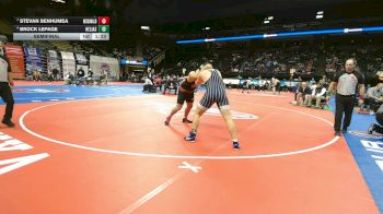 215 Class 3 lbs Semifinal - Brock Lepage, Helias Catholic vs Stevan Benhumea, McDonald County