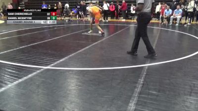 133 lbs Champ. Round 1 - Sam Cherichello, The Citadel vs Daniel McEntyre, Montevallo