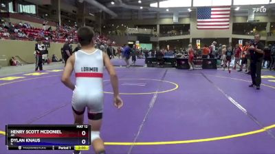 110 lbs Semifinal - Henry Scott McDoniel, AR vs Dylan Knaus, IL