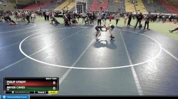 90-91 lbs Round 1 - Philip Streff, NE vs Bryer Caves, WI