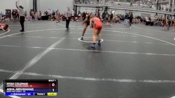 126 lbs Semis (4 Team) - Myah Coleman, Central Pennies Power vs Aisha Abdussamad, MGW Lost Souls