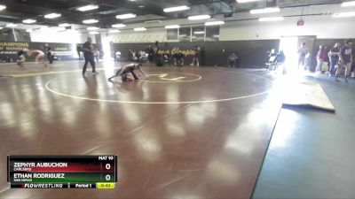 113 lbs Cons. Round 2 - Ethan Rodriguez, San Dimas vs Zephyr Aubuchon, Carlsbad