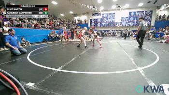 97-102 lbs Rr Rnd 1 - Alice Martin, Little Axe Takedown Club vs Paisleigh Carpenter, Midwest City Bombers Youth Wrestling Club