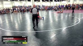 113 lbs Round 2 (8 Team) - Dominick Morrison, MAWA Blue vs Logan Mcbride, Foxfire Wrestling Club