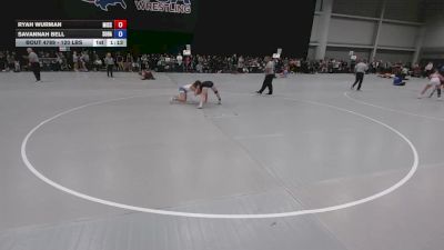 120 lbs Champ. Rd Of 64 - Ryah Wurman, Missouri vs Savannah Bell, South Dakota