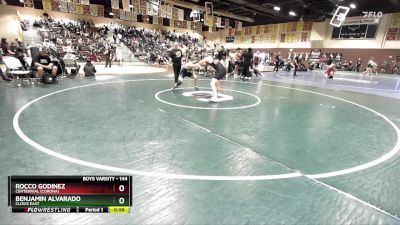 144 lbs Cons. Round 4 - Rocco Godinez, Centennial (Corona) vs Benjamin Alvarado, Clovis East