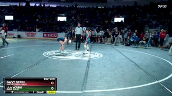 Girls 105 lbs Champ. Round 1 - Savvy Grimm, East Jefferson (Girls) vs Ula Young, Hazen (Girls)