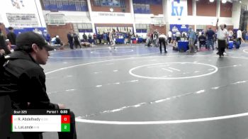 126 lbs Cons. Round 1 - Ribhe Abdelhady, El Dorado vs Luke LaLonde, Edison (Huntington Beach)