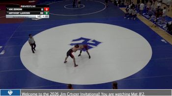 174 lbs Quarterfinal - Anthony Lahoski, Ohio Northern University vs Joe Zereini, Roanoke College