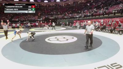 120 lbs Quarters - Langston McClain, Allen East vs Michael Frye, Columbia