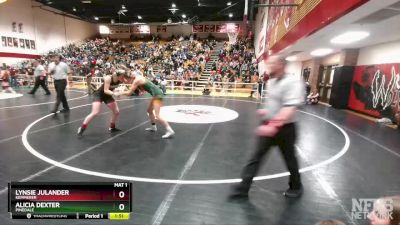 145 lbs Quarterfinal - Alicia Dexter, Pinedale vs Lynsie Julander, Kemmerer