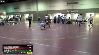 160 lbs Placement Matches (16 Team) - Anthony Lopez, Blue Steel vs Jack Rosenberger, New England Gold