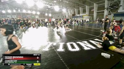 53 lbs Finals (8 Team) - Cannon Kay, Team Prestige vs Taysom Browning, Champions