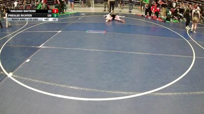 120 lbs 2nd Place Match - Kinleigh Mattern, Scrap Yard Garage vs Preslee Richter, Gold Rush Wrestling