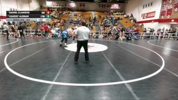 285 lbs Cons. Round 4 - Xakery Aleman, Lyman vs Daniel Clawson, Riverton