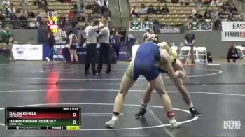 A 138 lbs Quarterfinal - Dalen Kimble, Sycamore vs Harrison Bartoshesky, Green Hill