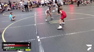 70 lbs Round 4 (6 Team) - Landon Mills, Alpha Elite vs Noah Peacock, BadBass