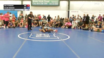 50 lbs Rr Rnd 3 - Mia Forberg, Apex (OH) Girls - W vs Lillee Denson, Michigan Wrestling Academy - W