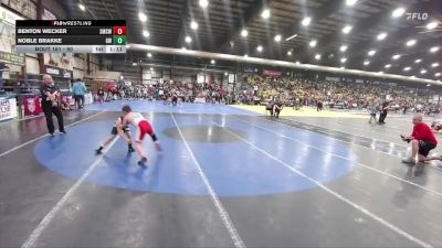 90 lbs Quarterfinal - Noble Brakke, Governor Wrestling vs Benton Wecker, St. Mary`s Cardinals WC
