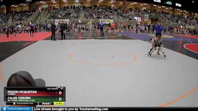 77 lbs Champ. Round 1 - Mason McQuistan, Tombey vs Caleb Osborn, All Phase Wrestling Club