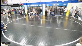 67 lbs Consi Of 4 - Maggie Bowman, Team Tulsa Wrestling Club vs Prim Merrell, Mannford Pirate Youth Wrestling