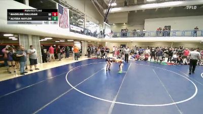125-130 lbs Semifinal - Madeline Halligan, White Rhino vs Alyssa Naylor, Woods Cross