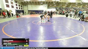 155 lbs Champ. Round 1 - Anna Haas, Central Methodist University vs Olivia Pizano, Unattached