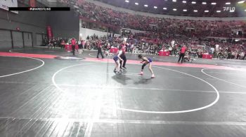 95 lbs Quarterfinal - Vivian Erickson, Fox Valley Saints Wrestling vs Hanley Bahl, Lancaster Wrestling Club