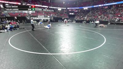 165 lbs 3rd Place Match - Isaac Briggs, Saint Croix Falls vs Nolan Larsen, Denmark