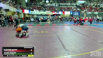 AA - 170 lbs Quarterfinal - Clifford Nance, Flathead (Kalispell) vs Ryder English, Great Falls / MSDB