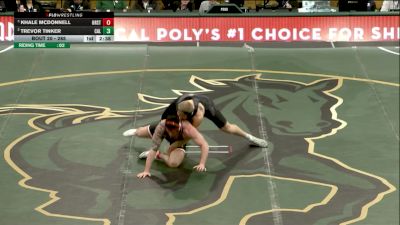285 lbs Semifinal - Khale McDonnell, Oregon State vs Trevor Tinker, Cal Poly