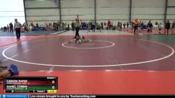 68 lbs Round 1 - Carson Raper, NCWAY National Team vs Daniel Corbin, Dynasty Ruthless