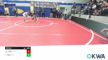 67-76 lbs Rr Rnd 1 - Bree Leyba, Team Tulsa Wrestling Club vs Tynlee Delk, Sperry Wrestling Club