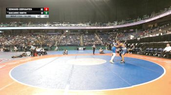 7A 285 lbs 3rd Place Match - Edward Cervantes, McDowell High School vs Dacario Smith, North Mecklenburg High School
