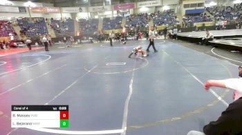43 lbs Consi Of 4 - Barrett Massey, PVBC Warriors vs Luis Bejarano, Westy Futures