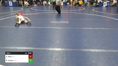 68 lbs Consy Pigtail - Kaiden Weil, Peters Township vs Bryce Jones, Waterford