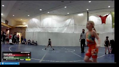 45 lbs Cons. Round 1 - Lylah Homan, Underground Wrestling Club vs Calea Sipin, Hybrid Wrestling Club