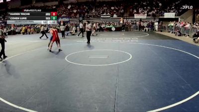 D 2 132 lbs Quarterfinal - Cohen Luke, Vandebilt Catholic vs Kaiden Triche, Archbishop Rummel