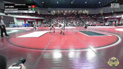 144 lbs Quarterfinals (8 Team) - Gavin Wallace, BIXBY vs Jett Jones, YUKON