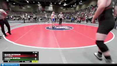 2A 285 lbs Cons. Round 1 - Iverson Burton, Parowan vs Quade Peterson, South Sevier