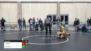 85 lbs Quarterfinal - Jason Seda, Killa Bees MS vs Kiyon Simon, GA Justice Nearfall MS