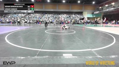 132 lbs Round Of 32 - Azuan Gonzales-Rice, Inland Elite Wrestling Club vs Logan Camack, Origin Training Center