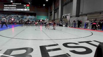92 lbs Consi Of 8 #1 - Zada Contreras, España Wrestling vs Harper Pozniak, Team Aggression