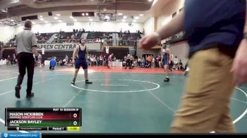 187 lbs Quarterfinal - Mason McKibben, Wawasee Wrestling Club vs Jackson Bayley, Indiana