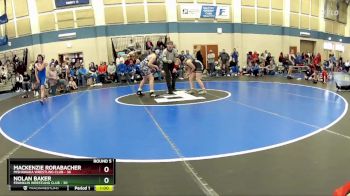 115 lbs Round 5 (10 Team) - Nolan Baker, Franklin Wrestling Club vs Mackenzie Rorabacher, Mishawaka Wrestling Club