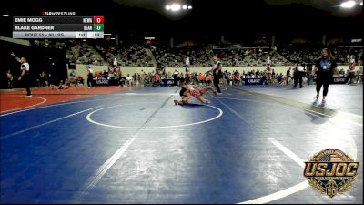 90 lbs Rr Rnd 2 - Emie Mogg, Nebraska Wrestling Academy vs Blake Gardner, Blanchard Wrestling Club