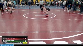 80 lbs Cons. Semi - Braxton Conyers, Heritage vs Mason Emerson, Meridian