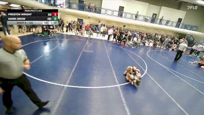 126 lbs Cons. Round 1 - Preston Wright, Hurricane High School vs Hawk Grow, Champions Wrestling Club